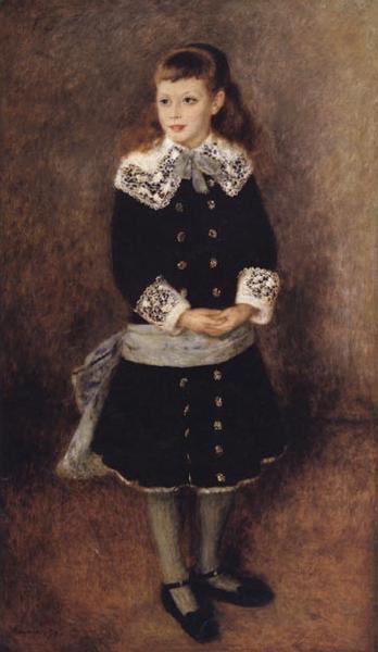 Pierre Renoir Marthe Berard(Girl Wearing a Blue Sash)